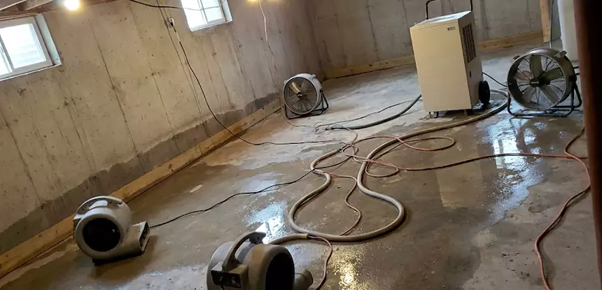 Large-Scale Water Damage Cleanup in Tucker