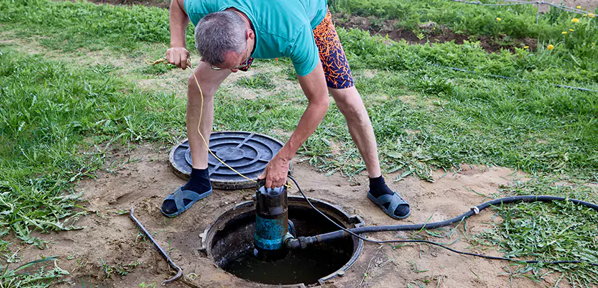 Outdoor Sewage Cleanup in Tucker